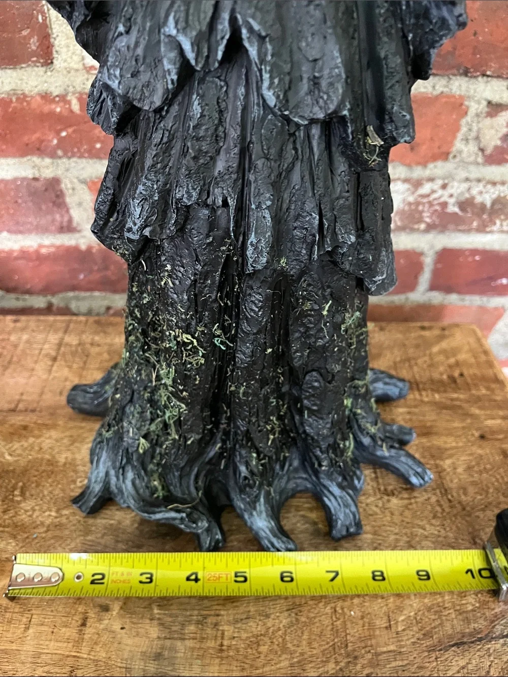 Tahari Black Witch Figurine with Purple Hat Accent